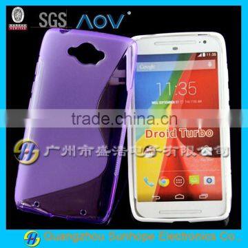 Wholesale TPU S Wave Matte Non-slip Mobile Cell Phone Case for Moto Droid Turbo XT1254 photo-4