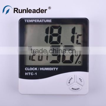 LCD Digital Thermo-hygrometer Temperature/Humidity Meter Tester with Clock