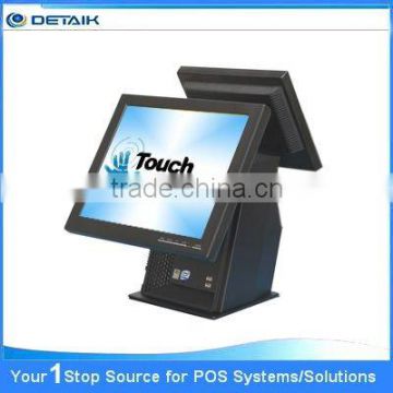 DTK-POS1508 POS Applications All In One 15 Inch Dual Screen Touch POS System                        
                                                Quality Choice