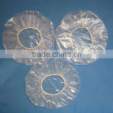 Hotel use disposable PE shower cap