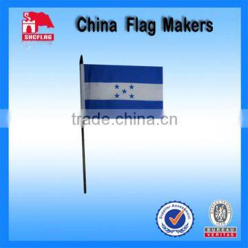 Honduras 4"x6" Cheap Custom Hand Flag With Sticks