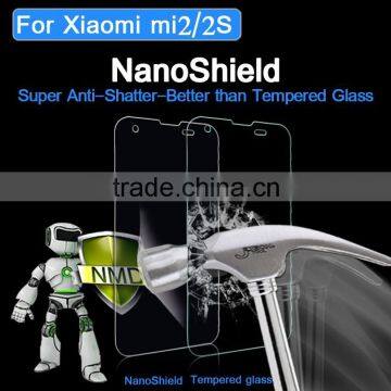 6-7H Hardness Ultra Clear Nano Anti Shock Screen Protector for Xiaomi Mi2 Nano Invisible Shield