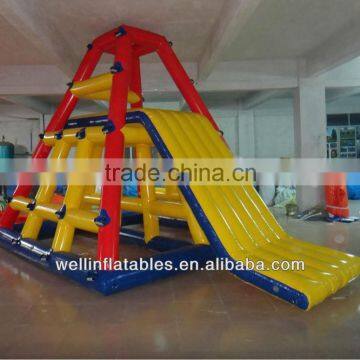 2015 HOT inflatable floating water slide for sale / inflatable pyramid with slide