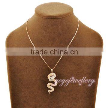 Best Selling Products Crystal Women Gold Snake Necklace photo-5