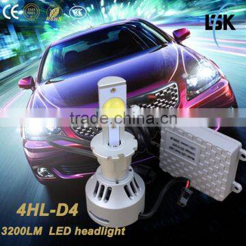 New arrival !!! G4 led headlight 35w motor D4 led headlight kit 3200LM use coper metal