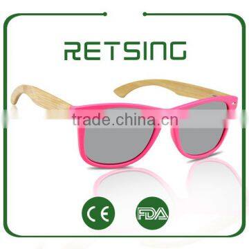 Bamboo Wooden Sun Glasses Metal Hinge Sunglasses Custom Sunglasses