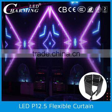 Charming led flexible touch screen display for stage show
