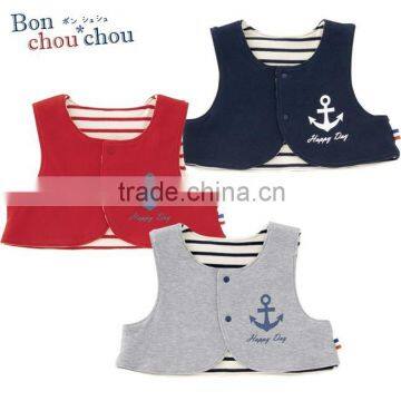 Japanese Wholesale Products High Quality Cute Baby Cotton Vest Toddler Clothing Kids Wear Infant Clothes