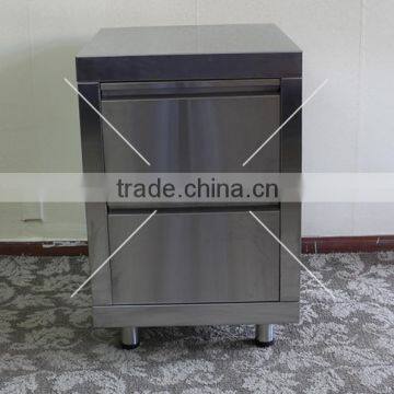 Wholesale price used stainless steel bbq tool furniture cabinet door drawer/SS 304 double drawers