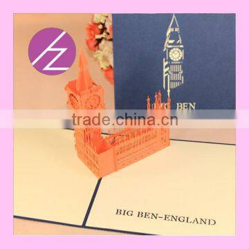 Creative Big Ben Design 3D Wedding Invitation Party Card Greeting Card 3D-9 photo-6