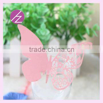 Hot sale paper butterfly place card decoration wedding wine decoration party design decoration China supplier