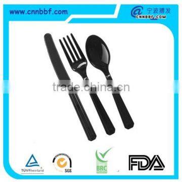 eco-friendly disposable plastic cutlery green material disposable plastic cutlery set