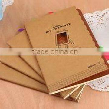 2016 kraft paper exercise books with customized printing