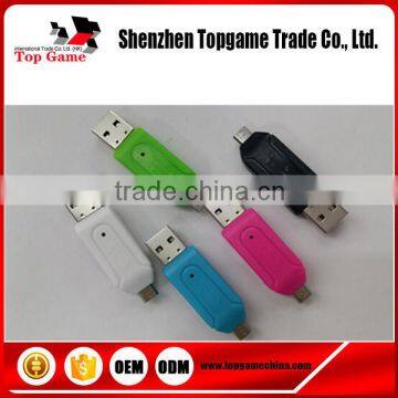 USB OTG Card Reader Universal USB OTG TF/SD Card Reader Phone Extension Headers USB OTG Adapter For Android