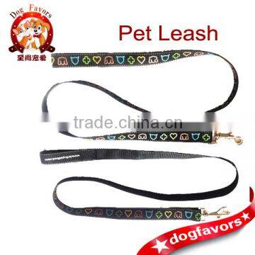 Custom manufacturer of high-strength nylon multicolor printing color quality pet leash dog pet rope fixed