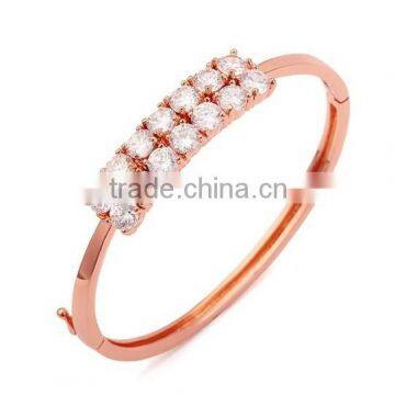 Cheap Fashion Fake Diamond Copper Bracelet For Women