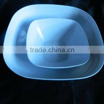 White Square Melamine Mixing Bowl