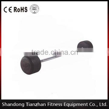 TZ-8012 Adjustable Standard Fixed Straight Rubber Barbell Fitness Accessories Olympic Barbell