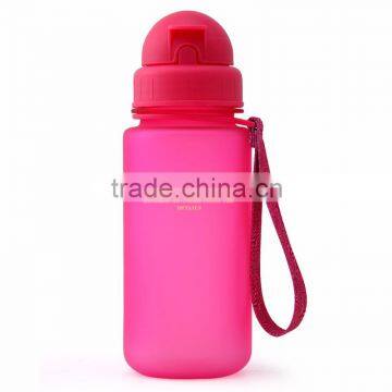 400ml Kids Bpa Free Plastic Water Bottle With Straw photo-5