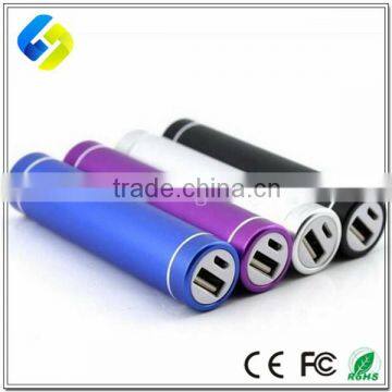 Portable power bank Cylinder LED Flash Light power bank 2600mah