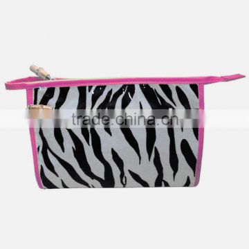 Cosmetic Bag Cosmetic Case with zebra printing