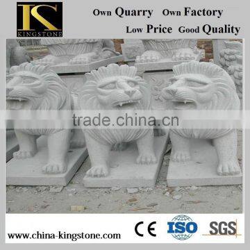 High Quality Grey Granite G603 Lion Animal Statue for Garden