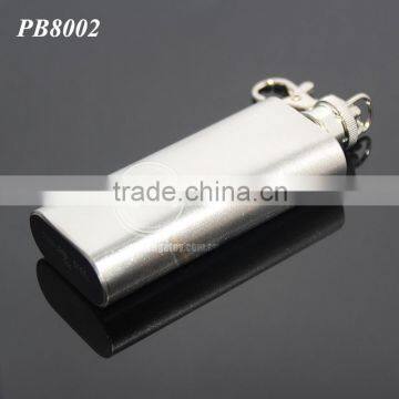 2oz Portable Flagon Kettle Oilcan Keychain 56ML Stainless Steel Metal Travel Wine Pot Mini Liquor Hip Flask photo-5