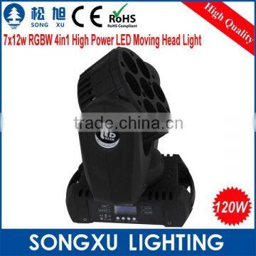 Foshan Factory RGBW 7x12w 4in1 High Power LED Moving Head Light Competitive Price DJ Light Stage Light photo-6