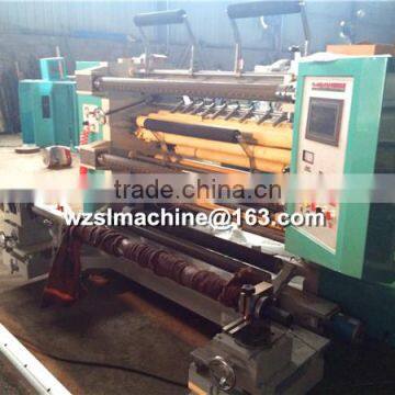 Glue Paper PVC Fabric Roll Slitting Machine photo-2