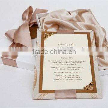 luxurious and elegant wedding invitation card