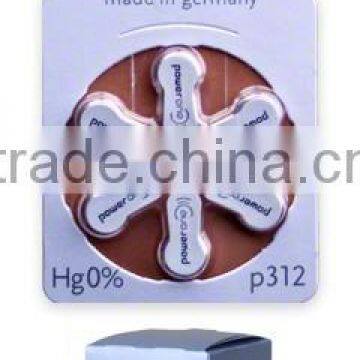 mercury free power one Hearing aid battery most selling brand size 312