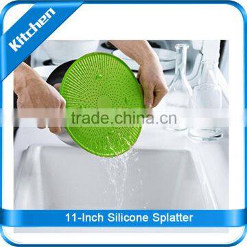 11-Inch Silicone Splatter Screen and Pot cover lip / Multifuctional for kitchen use