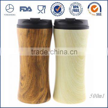 double-wall design popular for traveling thermo mug/travel mug with leakproof lid