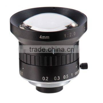 2MP 1/2" Format C-mount Manual Iris 4mm Fixed Focus Industrial Lens