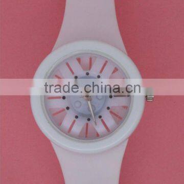 silicon watch wrist watch white color