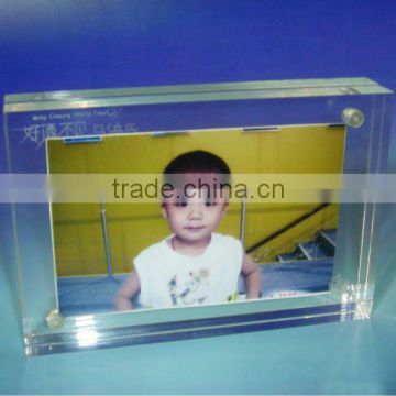 high quality clear acrylic magnetic photo frame