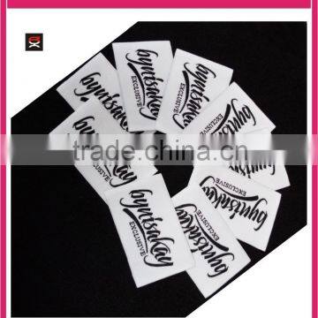 Custom high quality soft clothing woven label ,fold woven label