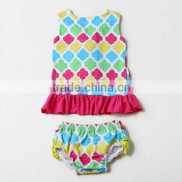 Cotton Red White Polka Dots Swing Top Summer Clothes Baby Bloomers Baby Underwear Wholesale photo-3