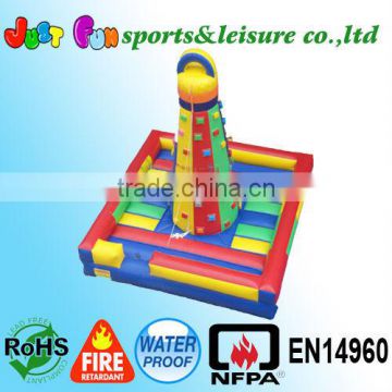 2015 new designed climbing wall, cheapest climbing wall for sale, hot sale inflatable climbing wall