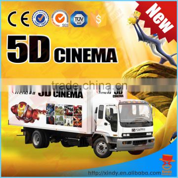 Amusement Park equipment truck mobile mini 7d cinema with cabin 7d cinema