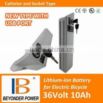 Recharge battery, 36volt 10ah lithium battery pack for electric bike, assembly with 18650 with BMS