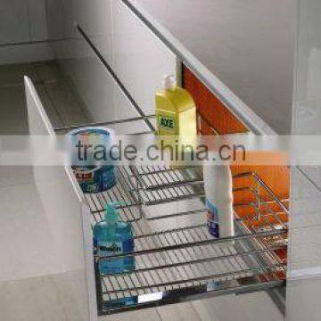 soft closing undersink kitchen pull out basket