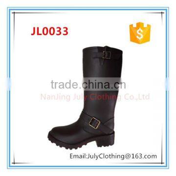 Top quality fashioned lady women knee rubber rain boots