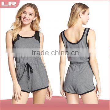 Ladies summer sexy adult onesie with drawstring