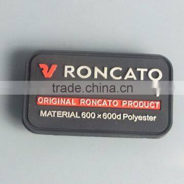 ECO-Friendly PVC Label For Garment, Soft PVC Trademark Brand, PVC Brand Label photo-4