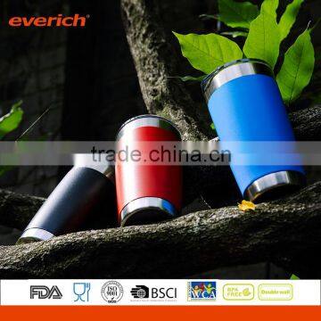 20oz 304 double wall stainless steel tumbler with lid