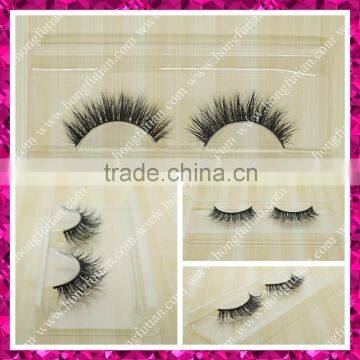 3D Mink fur eyelash soft band natural looking lashes wholesale Qingdao