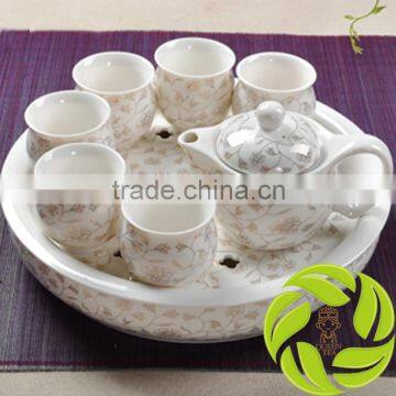 Family kitchen teaware with gift package and porcelain teapot ceramic teaset teacup and clay tea tray