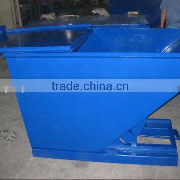 forklift steel tipping bins with cover