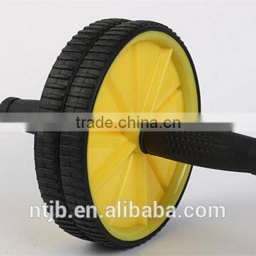 New 2015 Detachable Ab Body Shaper Wheel roller Abdominal Roller Workout with free knee pad power wheel